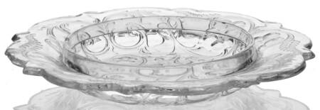 Rock Crystal Clear Round Butter Dish No Lid