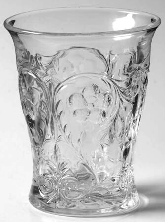 Rock Crystal Clear 9 Oz Flat Tumbler by McKee