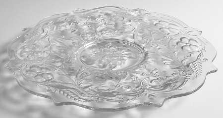 Rock Crystal Clear Large Cake Plate