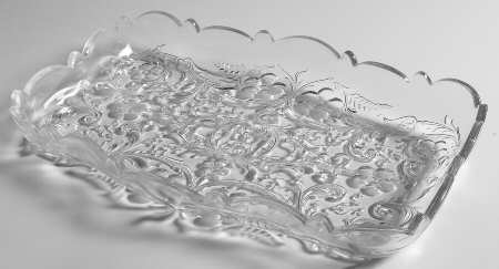 Rock Crystal Clear 12" Rectangular Celery by McKee