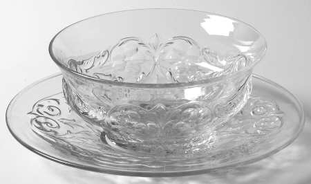 Rock Crystal Clear Finger Bowl & Underplate