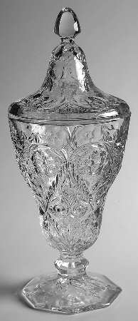 Rock Crystal Clear Candy Jar & Lid