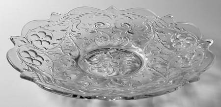 Rock Crystal Clear 10" Cupped Plate