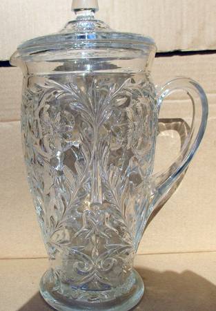 Rock Crystal Clear Pitcher & Lid