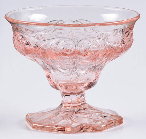 Rock Crystal Pink Sundae Glass