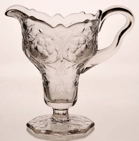 Rock Crystal Pink Footed Creamer