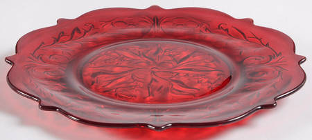 Rock Crystal Red 8" Salad Plate