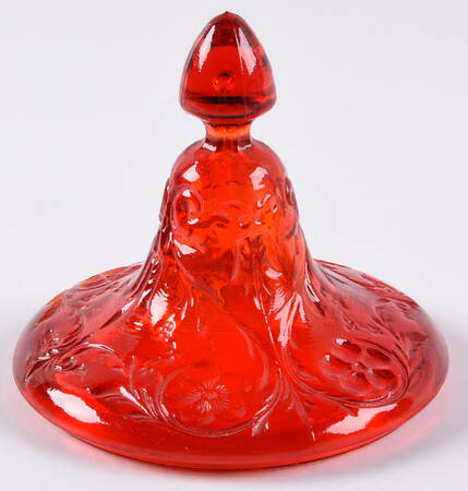 Rock Crystal Red Lid for Candy Jar