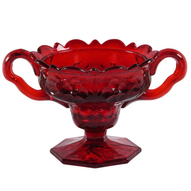 Rock Crystal Red Footed Open Sugar