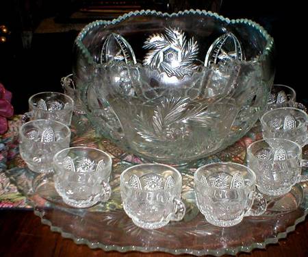 Wiltec Clear (14 Piece) Punch Set (Bowl, Underplate, 12 Cups)