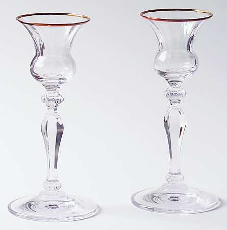 Allegro Gold Candlestick/Single Lt 5" (Set of 2)
