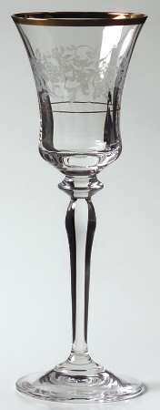 Antique Lace (Newer, Middle Floral) Wine Glass