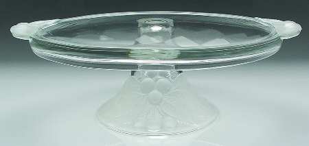 Bountiful (Clear Design) 11" Diameter Pedestal Cake Stand