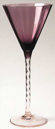 Braid Amethyst Wine Glass