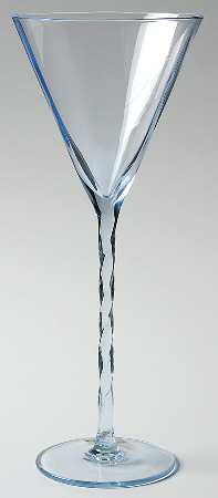 Braid Blue Wine Glass