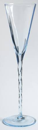 Braid Blue Fluted Champagne
