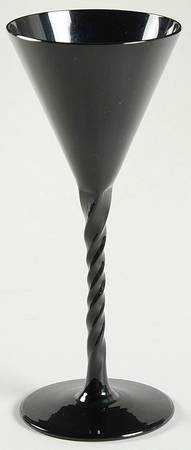 Braid Black Cordial Glass
