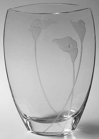 Calla Lily 12" Ellipse Vase