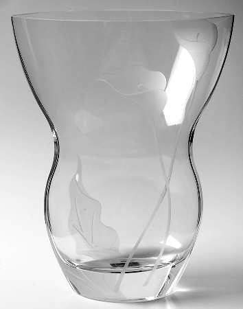 Calla Lily 11" Concave Vase