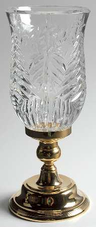 SGR6 Hurricane Lamp & Brass Base