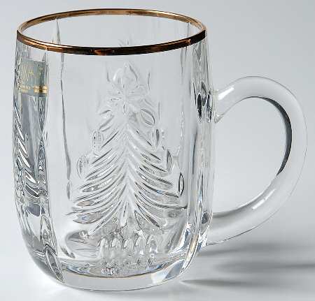 Christmas Tree Gold Mug
