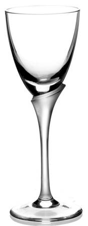Classic Flair Frosted White Cordial Glass