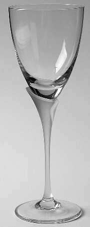 Classic Flair Frosted White Wine Glass