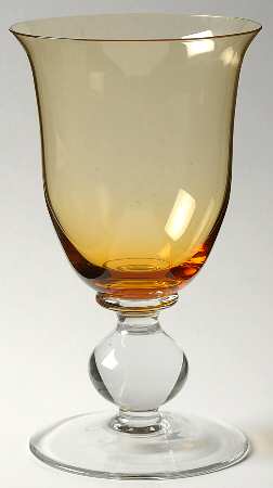 Country French Amber Wine Glass