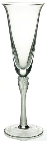 Deco (White Frosted Stem) Fluted Champagne