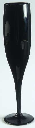 Elegance Elegant Midnight Black Fluted Champagne