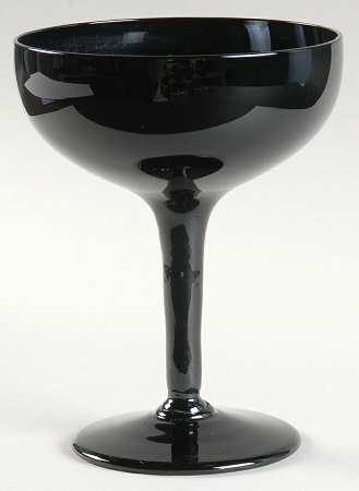 Elegance Elegant Midnight Black Champagne/Tall Sherbet