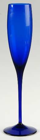 Elite Cobalt Blue Fluted Champagne