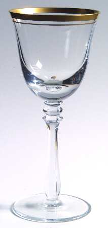 Empire Gold Trim Wine Glass
