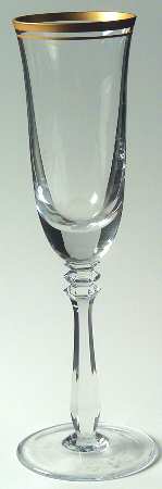 Empire Gold Trim Fluted Champagne