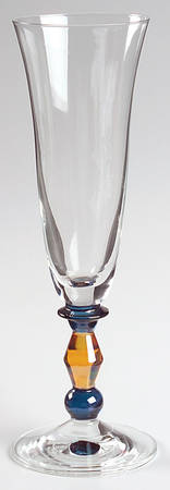 Estate Clear Amber Fluted Champagne