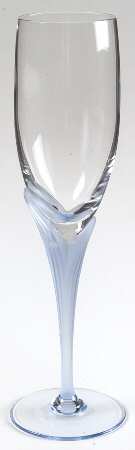 Fleurisse Blue Fluted Champagne