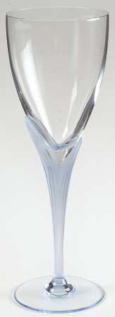 Fleurisse Blue Wine Glass