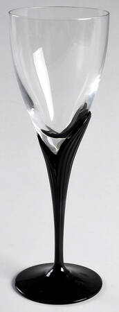 Fleurisse Black Wine Glass