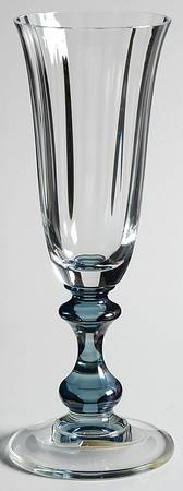 French Countryside Blue Stem Fluted Champagne