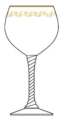 Golden Ivy (Stemware) Water Goblet