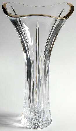 Golden Lights 11" Trumpet Vase