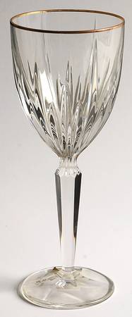 Icicles Gold Wine Glass