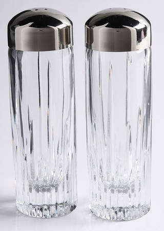 Icicles Salt and Pepper Shakers with Metal Lids