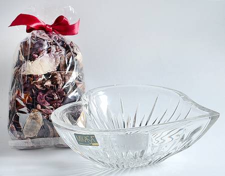Icicles (Boxed) Heart with Potpourri Bowl