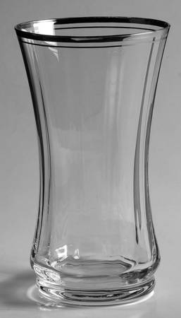 Jamestown Clear (Platinum Trim) Highball Glass