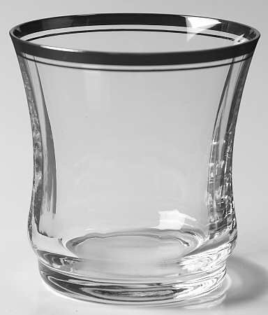 Jamestown Clear (Platinum Trim) Double Old Fashioned