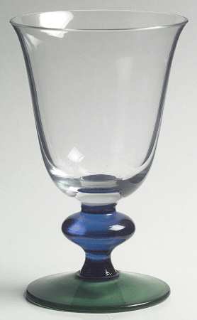 Jazz Blue Green Wine Glass
