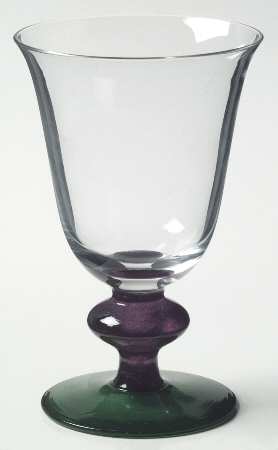 Jazz Violet Green Wine Glass