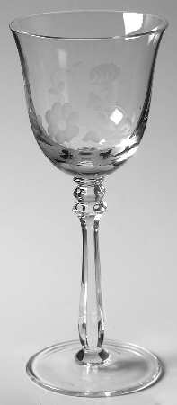 Just Flowers Wine Glass