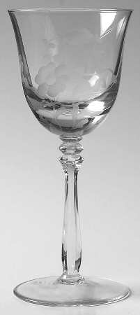 Just Flowers Sherry Glass